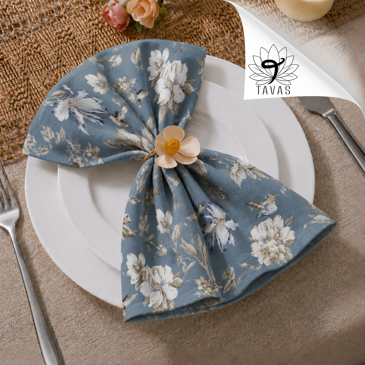 Elegant Servetten - Vogeltuin - 4 Stuks