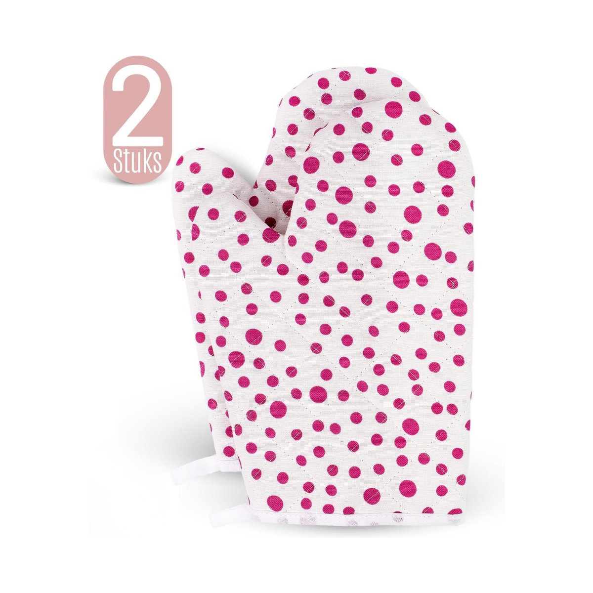 Mooi Ovenwanten met Stippels - 2 Stuks – IMC Home